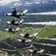 Illustration for article titled Look At These Striking Images Of The Thunderbirds Soaring Over Telluride